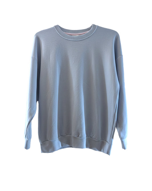 LIGHT BLUE CREW-NECK SWEATSHIRT