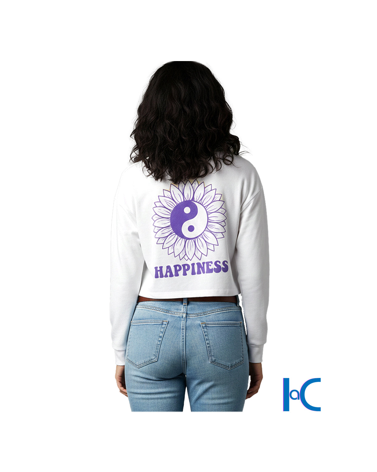 WOMEN'S CROPPED LONGSLEEVE GRAPHIC TEE