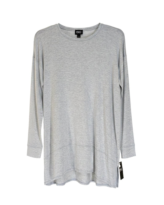 WOMEN'S HEATHER GREY HIGH-LOW TUNIC