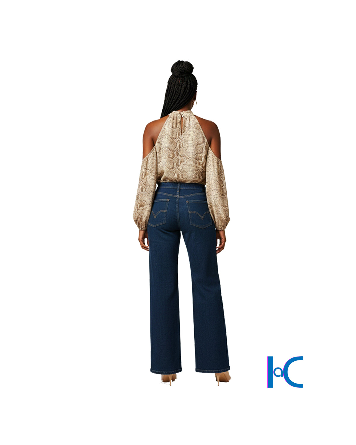 SNKE HALTERNECK LONG-SLEEVE TOP