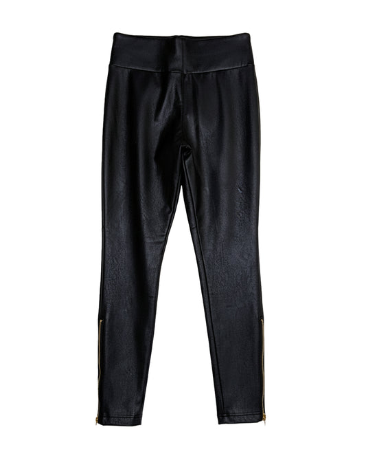 EOMEN'S FAUX-LEATHER SKINNY PANTS