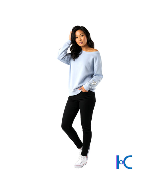 LIGHT BLUE CREW-NECK SWEATSHIRT