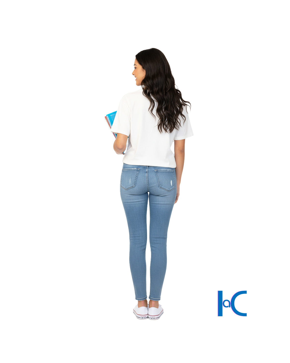 SUPER HIGH-RISE ANKLE BLUE JEAN