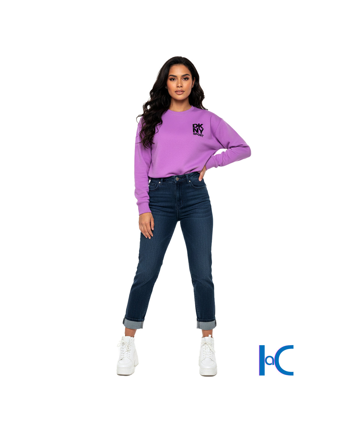 DUSTY MAUVE SPIT-HEM SWEATSHIRT