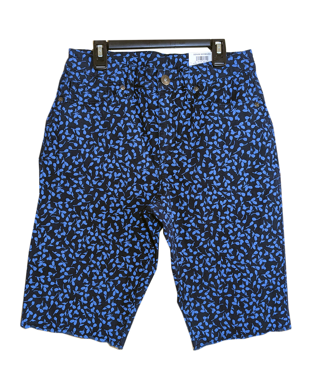 WOMEN'S PRINTED RAW-EDGE SHORT