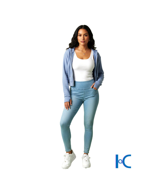 IDEOLOGY CROPPED ZIP-UP HOODIE