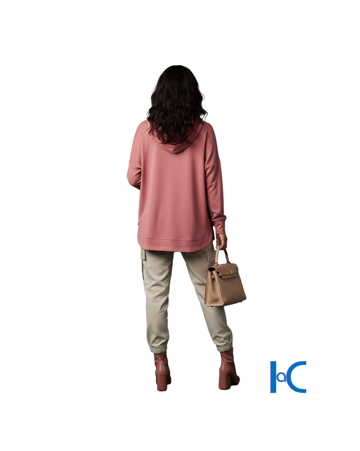 HOODIE WITH VENTED HEM BUTTONS