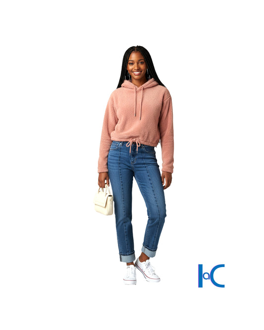 WOMEN'S STRAIGTH LEG CUFF DENIM