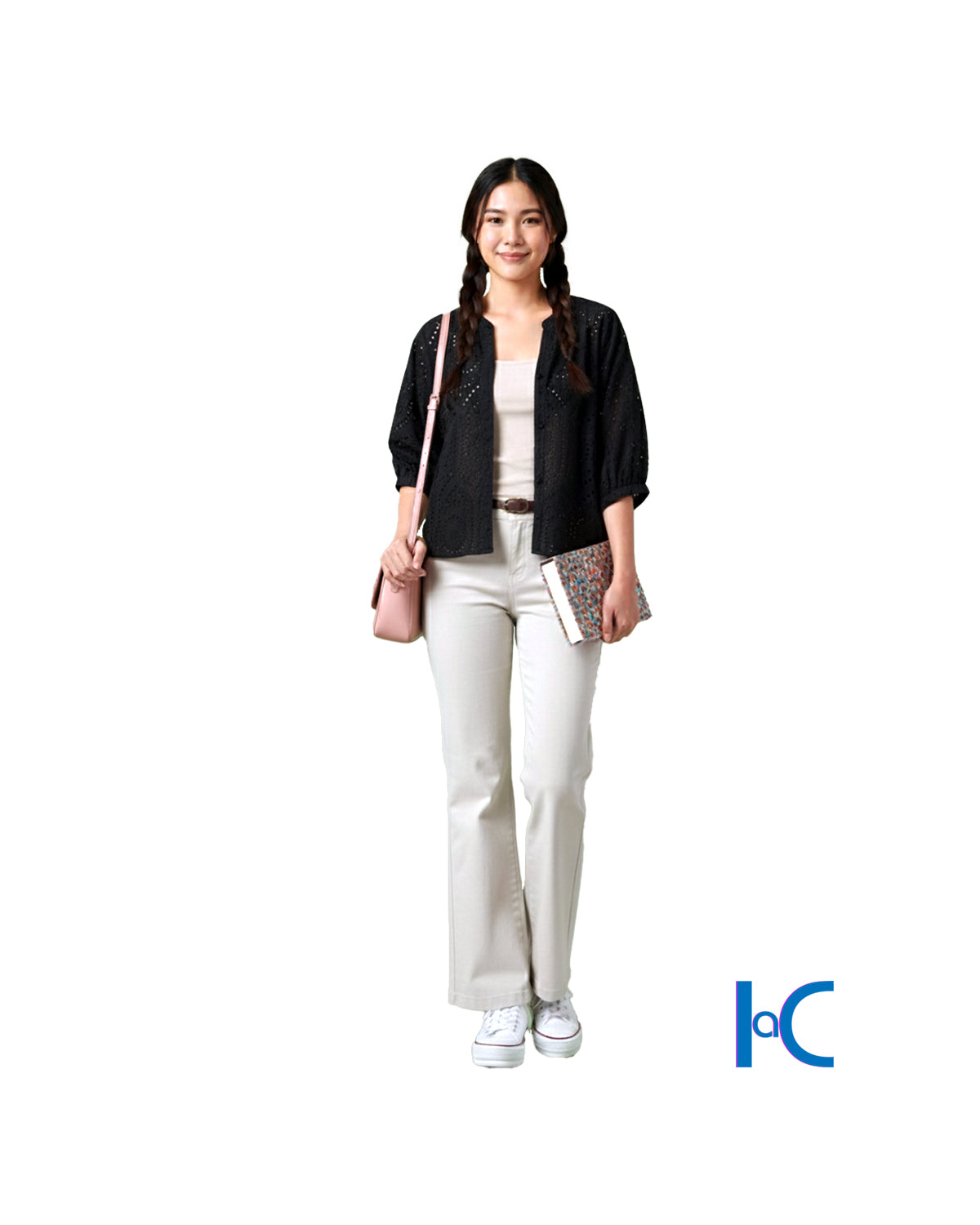 WOMEN'S 3/4-SLEEVE FRENCH TERRY