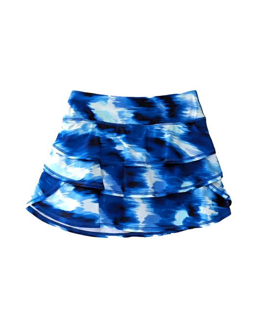 SHIBORI WAVE FLOUNCE TENNIS SKORT