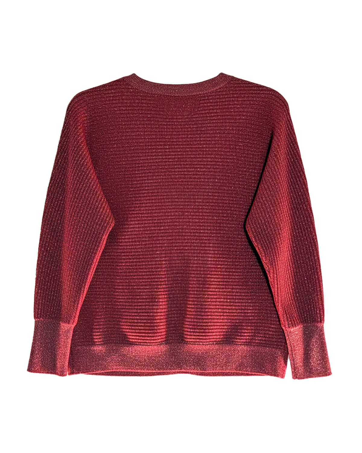 WRAP-STYLE V-NECK SWEATER