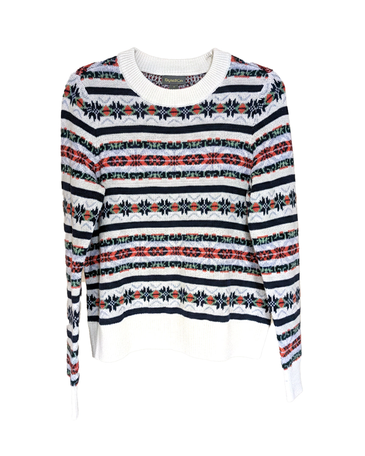 FAIR ISLE PATTERNED CREWNECK SWEATER