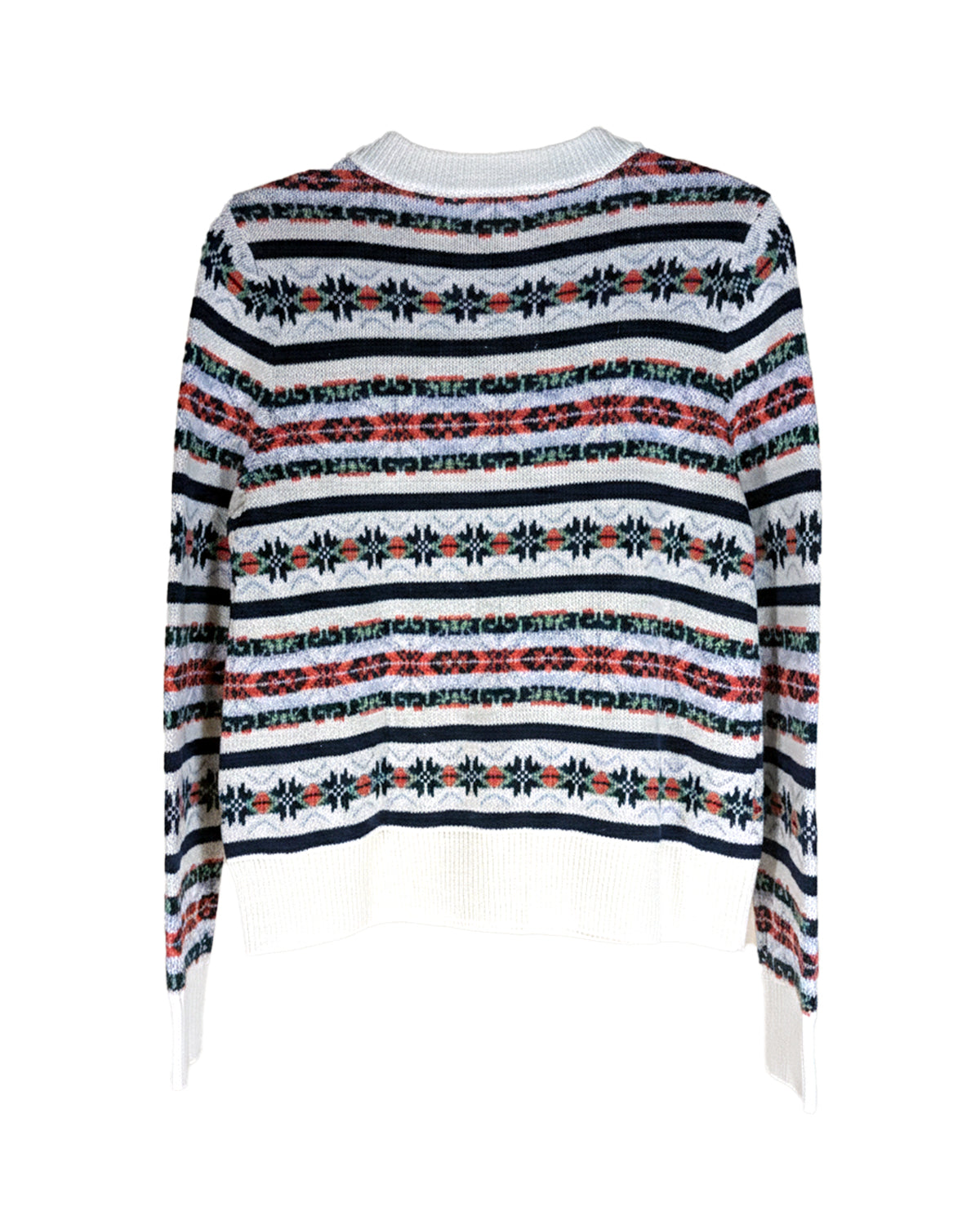 FAIR ISLE PATTERNED CREWNECK SWEATER