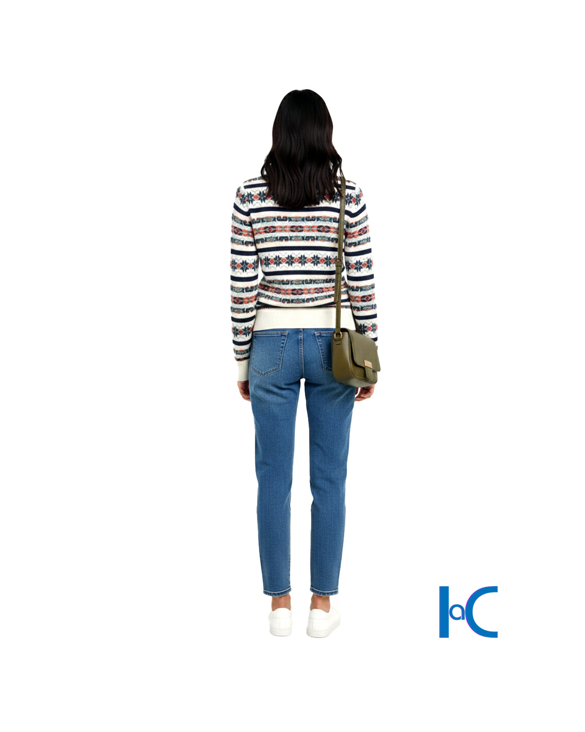 FAIR ISLE PATTERNED CREWNECK SWEATER