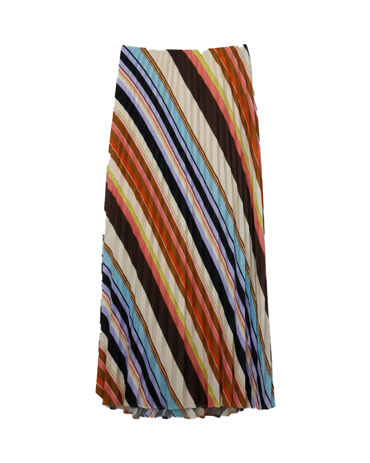 PASTEL ROSE PLEATED MAXI SKIRT