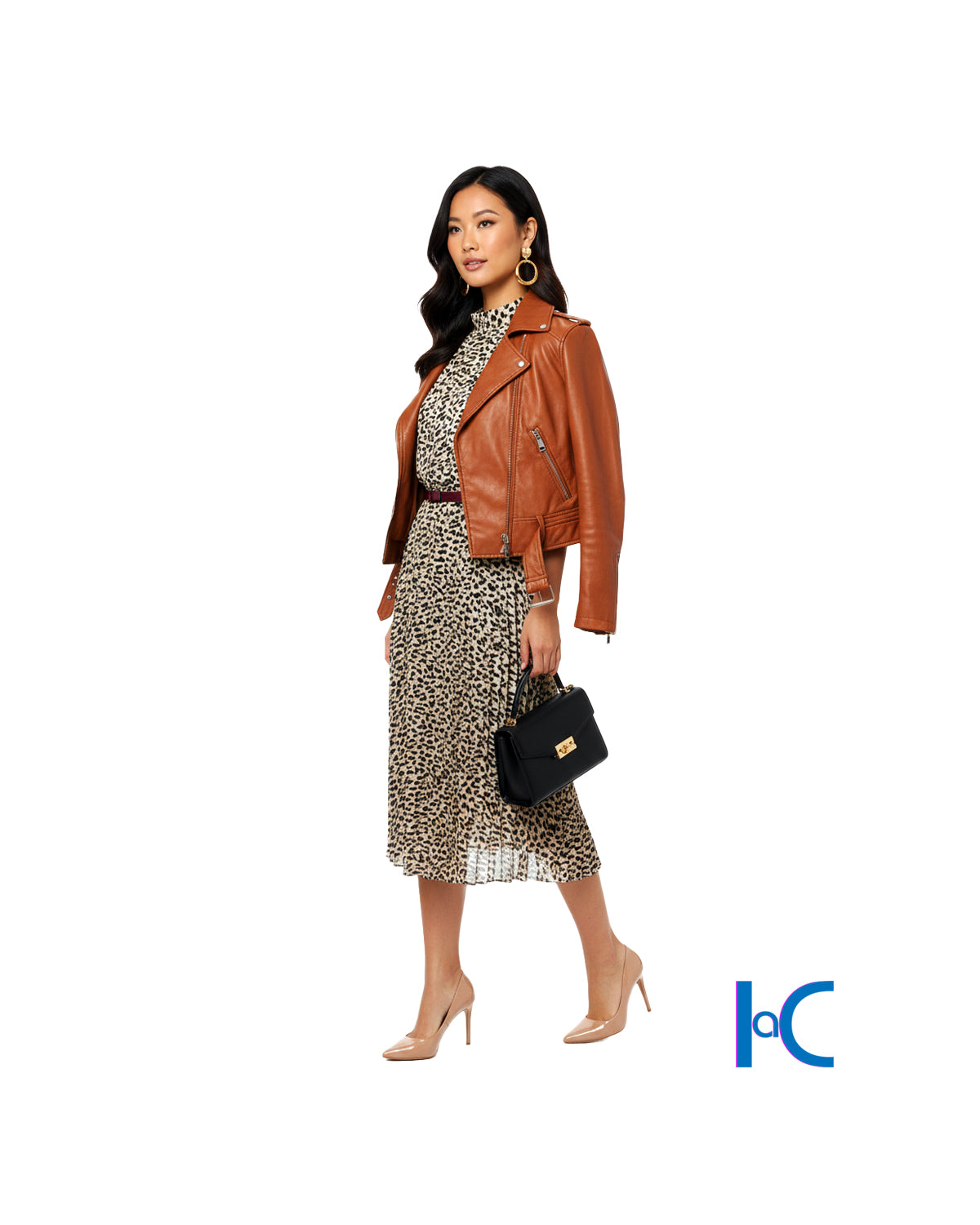 SUNSET NUDE FLORAL BOW-TIE DRESS