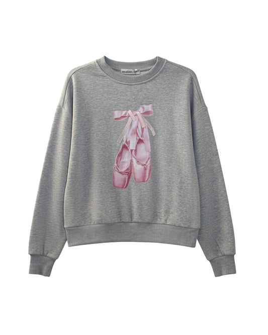 JUNIORS' BALLET SLIPPER SWEATSHIRT