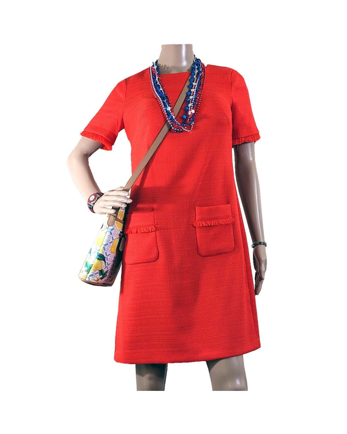 WOMEN'S VERMILLION PENCIL MINI SKIRT