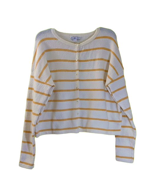 TEXTURED STRIPE WOMEN'S CARDIGAN