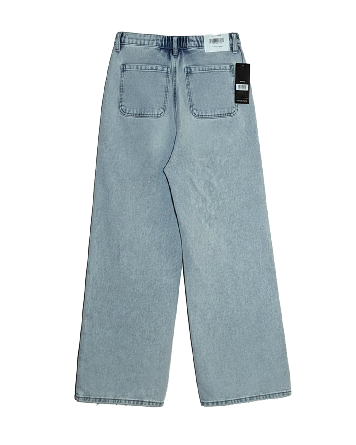 JUNIOR'S ELASTIC-BACK WIDE LEG JEANS