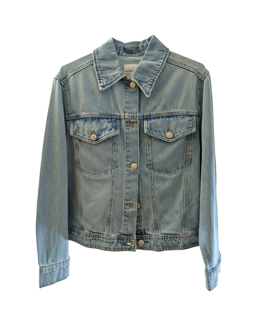 CLASSIC MID-WASH RELAXED DENIM JACKET