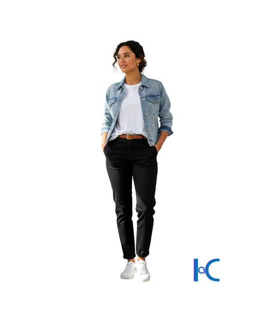 CLASSIC MID-WASH RELAXED DENIM JACKET